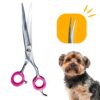 Professor Q Trimschaar voor honden, omhoog gebogen – 7,5 inch – roze
