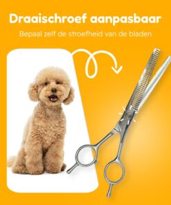 Professor Q Effileerschaar voor haar – zilver - detailfoto 7