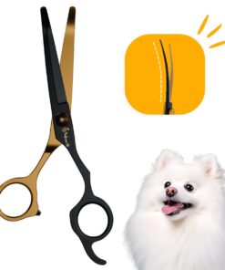 Professor Q Contourschaar voor honden – 18,20 cm – zwart/goud