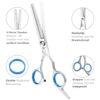 Professor Q Effileerschaar voor haar – 17 cm – blauw