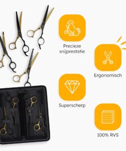Professor Q Hondentrimset – goud/zwart - detailfoto 7