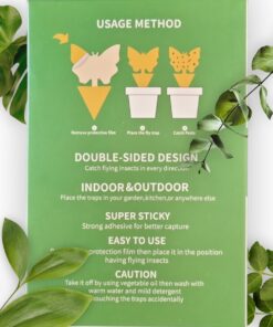 Professor Q Gele vangplaten voor planten – geel – 10 stuks – vlinders - detailfoto 2