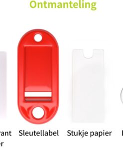 Professor Q Sleutellabels – multicolor – 10 stuks - detailfoto 4