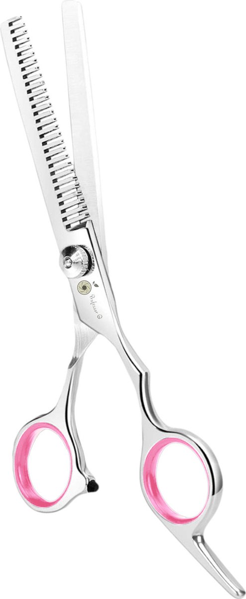 Professor Q Effileerschaar voor haar – 17 cm – roze - detailfoto 2