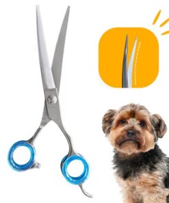 Professor Q Trimschaar voor honden, omhoog gebogen – 7,5 inch – lichtblauw - detailfoto 2