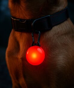 Professor Q LED-hondenlampje – rood - detailfoto 2