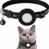 Professor Q Halsband met AirTag-houder – zwart