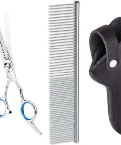 Professor Q Effileerschaar – met zwart etui – anti-klitkam – blauw
