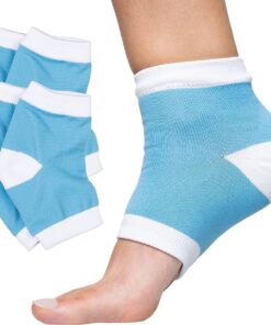 Professor Q Hielsokken met gelpad – blauw - wit – 1 paar