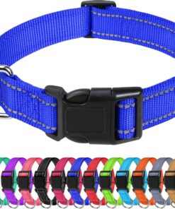 Professor Q Reflecterende hondenhalsband – S – 30–40 cm – donkerblauw