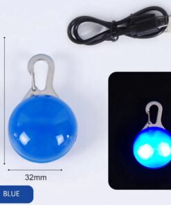 Professor Q USB-oplaadbaar hondenlampje – blauw