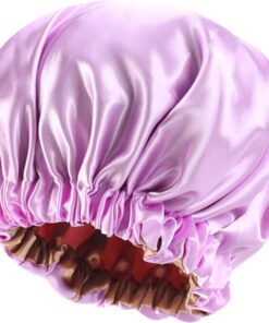 Professor Q Satijnen bonnet slaapmuts – verstelbaar – roze