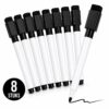 BlackBear Whiteboardmarkers – zwart – 8 stuks