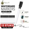 Professor Q Whiteboardmarkers – 1-2 mm – zwart – 12 stuks
