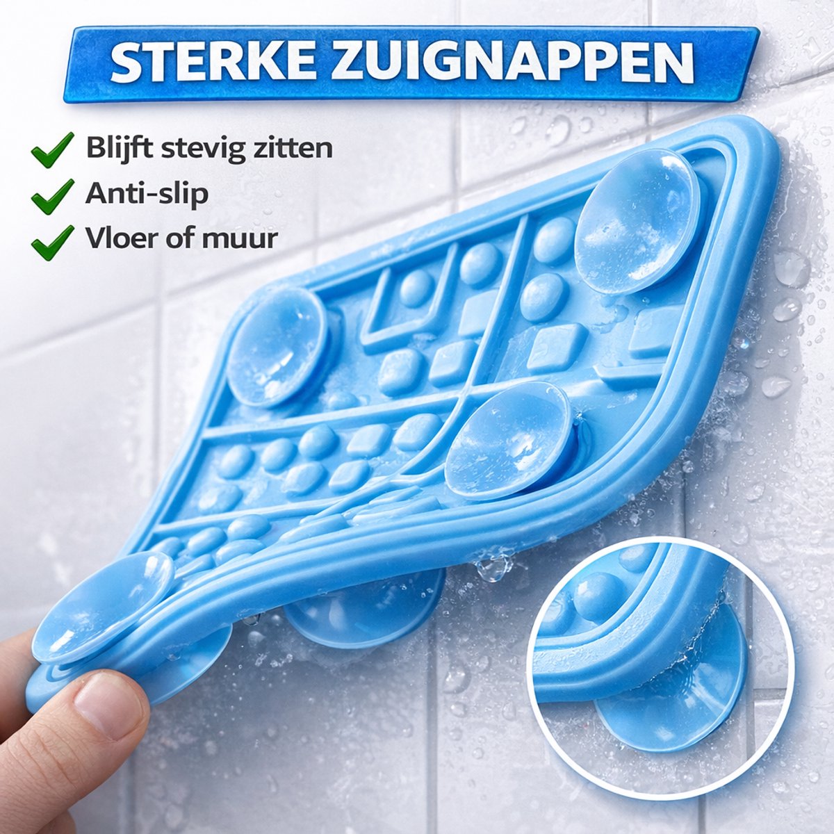 Professor Q Likmat voor honden – 20 cm – blauw