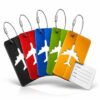 Professor Q Aluminium kofferlabel – multicolor – 5 stuks