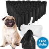 Professor Q Hondenpoepzakjes – zwart – 1200 stuks
