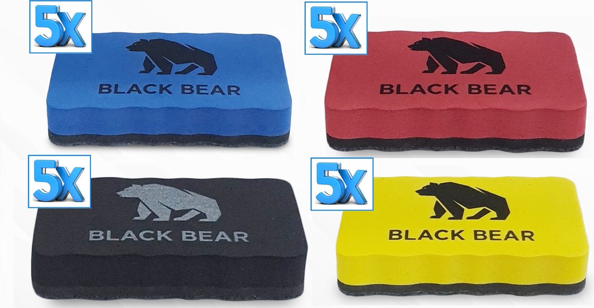 BlackBear Magnetische whiteboardwisser – multicolor