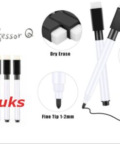 Professor Q Whiteboardmarkers – zwart – 5 stuks