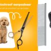 Professor Q Effileerschaar – met zwart etui – anti-klitkam – rechtshandig – goud/zwart