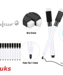Professor Q Whiteboardmarkers – zwart – 18 stuks