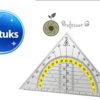 Professor Q Geodriehoek – 14 cm – 6 stuks