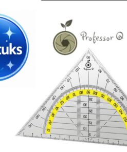 Professor Q Geodriehoek – 14 cm – 25 stuks
