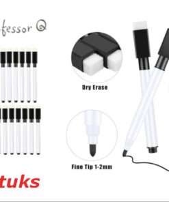 Professor Q Whiteboardmarkers – zwart – 20 stuks