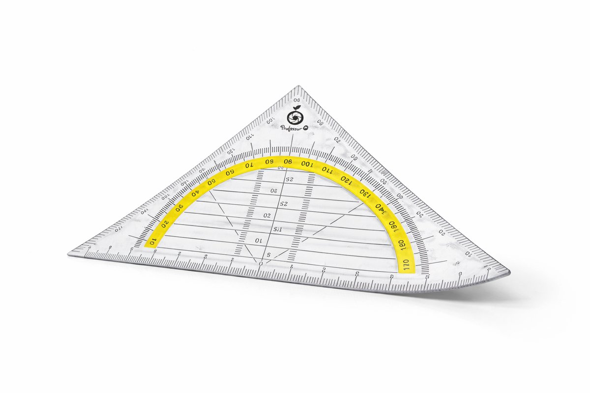 Professor Q Flexibele geodriehoek – 16 cm – 5 stuks