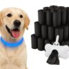 Professor Q LED-halsband voor honden – L – 100 poepzakjes – 70 cm – blauw