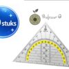 Professor Q Geodriehoek – 14 cm – 30 stuks