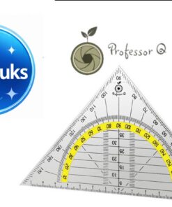 Professor Q Geodriehoek – 14 cm – 10 stuks