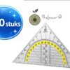 Professor Q Geodriehoek – 14 cm – 100 stuks