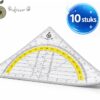 Professor Q Flexibele geodriehoek – 16 cm – 10 stuks