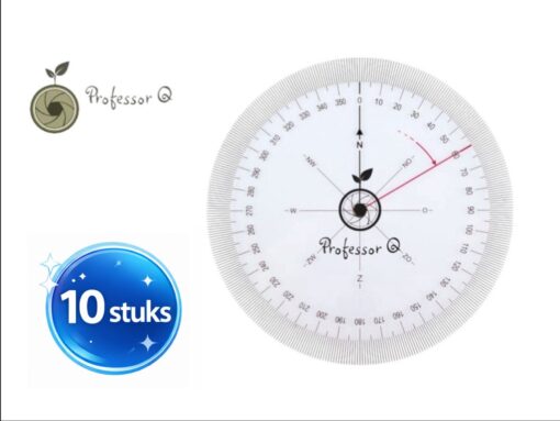 Professor Q Koershoekmeter 360° – 126 mm – 10 stuks