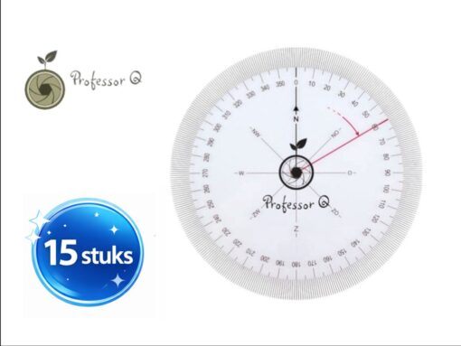Professor Q Koershoekmeter 360° – 126 mm – 15 stuks