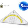 Professor Q Flexibele geodriehoek – 16 cm – 5 stuks