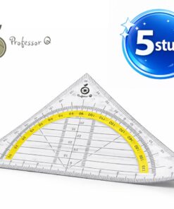 Professor Q Flexibele geodriehoek – 16 cm – 5 stuks