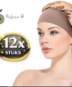 Professor Q Satijnen bonnet slaapmuts – goud – 12 stuks