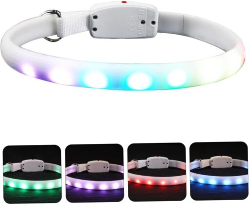 Professor Q LED-halsband voor honden – multicolor