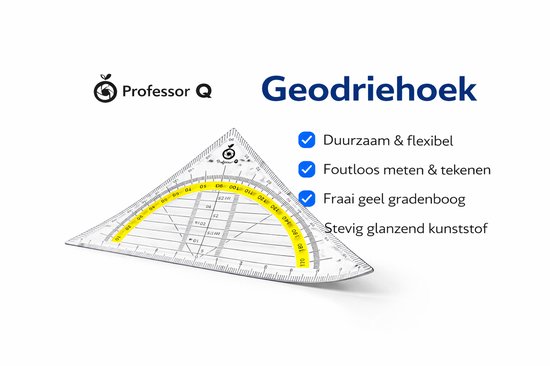 Professor Q Flexibele geodriehoek – 16 cm – 5 stuks - detailfoto 3