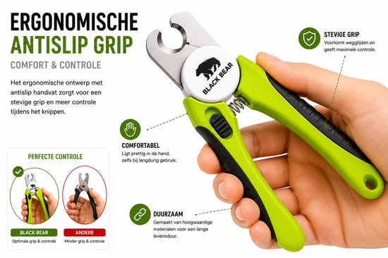 BlackBear Nagelknipper voor huisdieren – geel - detailfoto 3