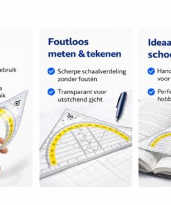 Professor Q Flexibele geodriehoek – 14 cm – 1 stuk - detailfoto 2