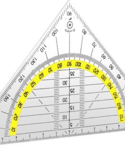 Professor Q Geodriehoek – 14 cm – 12 stuks - detailfoto 3