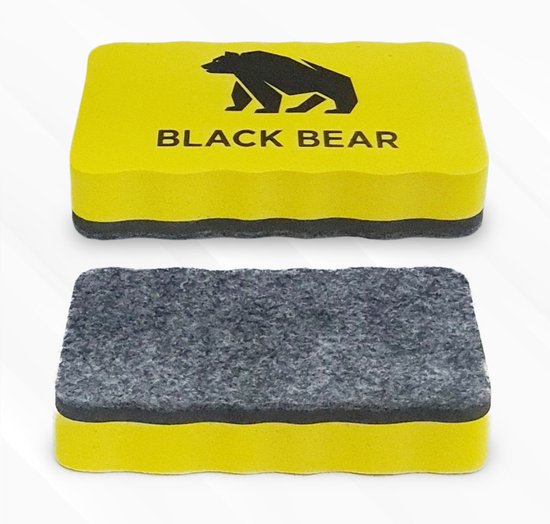 BlackBear Magnetische whiteboardwisser – geel – 3 stuks - detailfoto 2