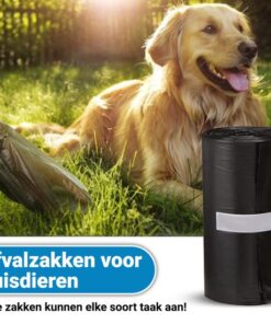 Professor Q Hondenpoepzakjes – zwart – 1000 stuks - detailfoto 2