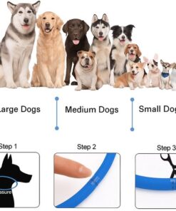 Professor Q LED-halsband voor honden – S – 100 poepzakjes – groen - detailfoto 2