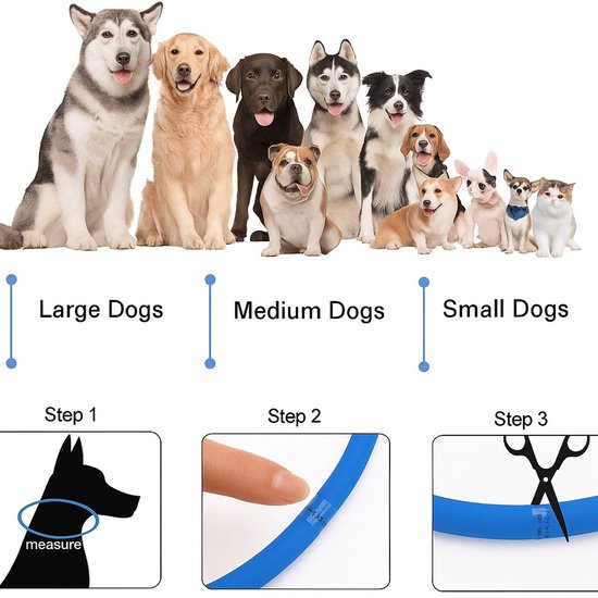 Professor Q LED-halsband voor honden – S – 100 poepzakjes – groen - detailfoto 2