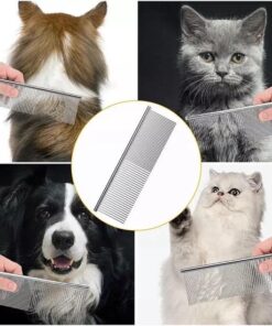 Professor Q Trimschaar voor honden, omhoog gebogen – met brons etui – anti-klitkam – 7,5 inch – zwart - detailfoto 3