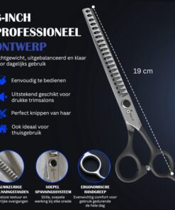 Professor Q Chunkerschaar voor honden – J2-staal – 8 inch - detailfoto 3